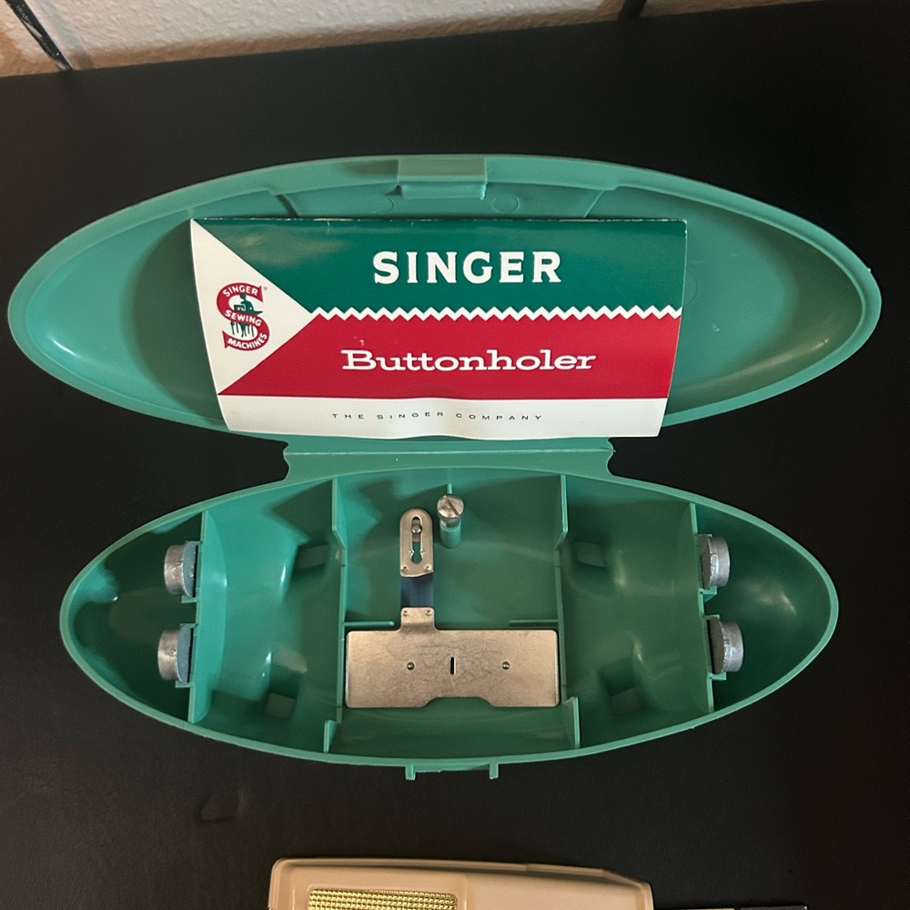 Vintage 1960 Singer Buttonholer with Case